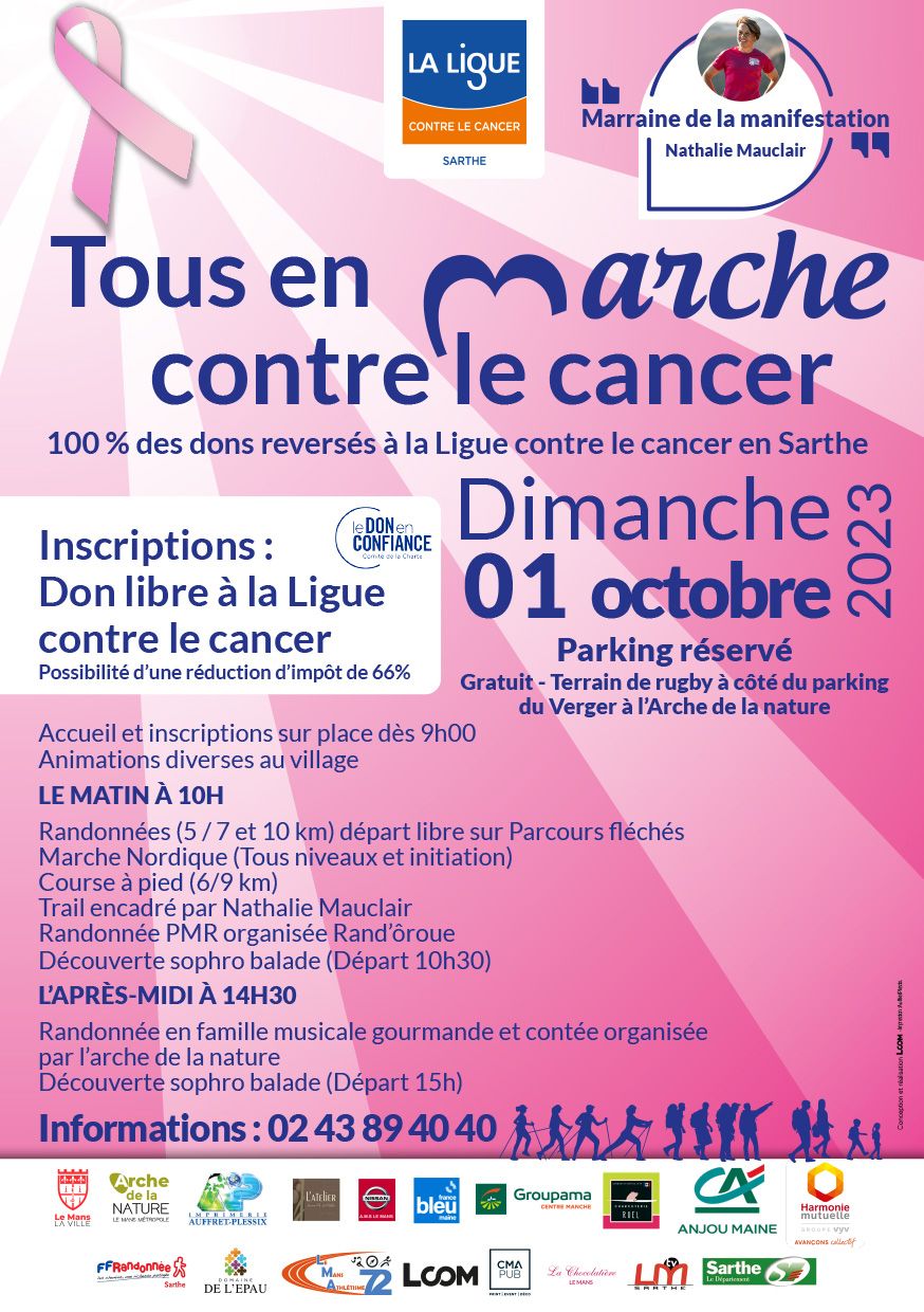 Tous en marche contre le cancer - Arche de la nature (72)